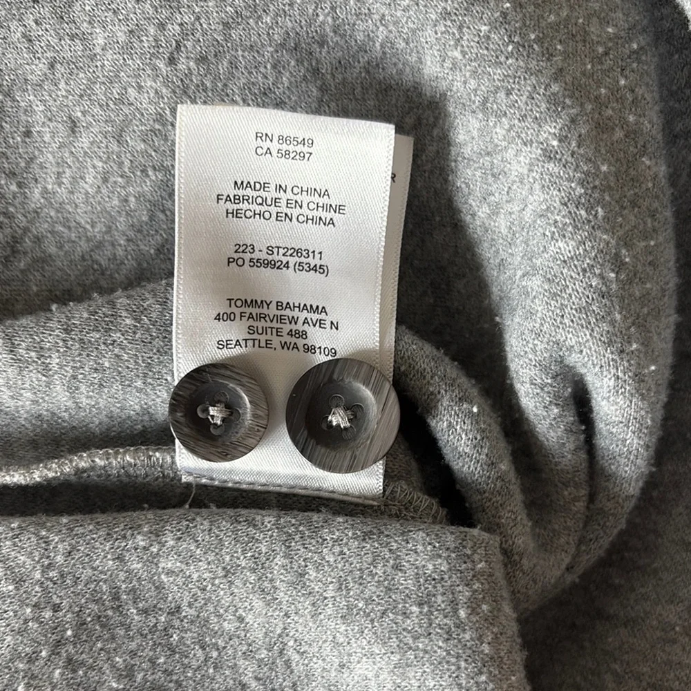 Tommy Bahama Gray Lightweight Shirt Jacket